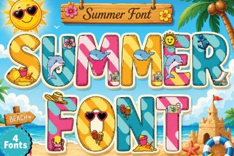 Vibrant Summer Fonts to Brighten Your Next Design Project