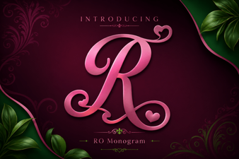 Ro Monogram Font - Elegant Decorative Monogram Typeface