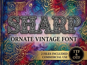 Sharp Font Styles for Modern and Creative Design Projects