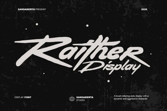 Raither Display Font: Bold and Creative Typography for Designers