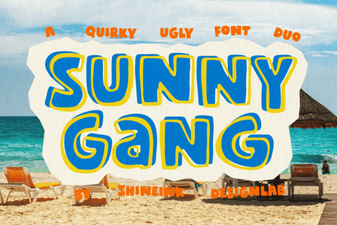 Sunny Gang Font: Bold and Playful Display Typeface