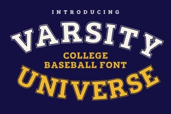 Varsity Universe Font Free Download | Display Typeface