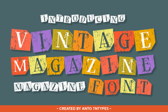 Vintage Magazine Fonts for Classic Design Projects