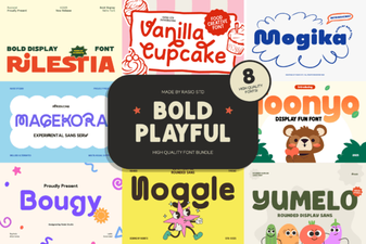 Bold Playful Font Bundle to Elevate Your Creative Designs