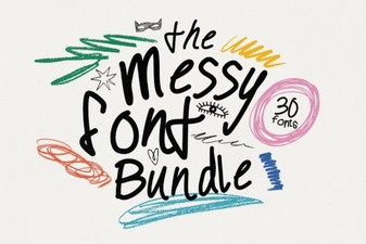 Messy Type Bundle: Handwritten Fonts for Creative Projects